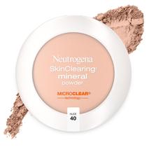 Neutrogena SkinClearing Mineral Acne-Concealing Powder Compact, Shine-Free & Oil-Absorge Makeup with Salicylic Acid to Cover, Treat & Prevent Acne Breakouts, Nude 40.38 oz (Pack of 2)