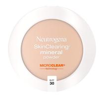 Neutrogena SkinClearing Mineral Acne-Concealing Preceded Powder Compact, Shine-Free & Oil-Absorge Makeup with Salicylic Acid to Cover, Treat & Prevent Acne Breakouts, Buff 30, .38 oz