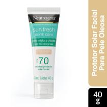 Neutrogena Sun Fresh Derm Care Protetor Solar 40 Gramas Fps70 Facial Pele Clara Mista A Oleosa - Johnson&johnson