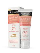 Neutrogena Sun Fresh Derm Care Sem Cor FPS70 - Protetor Solar Facial 40g