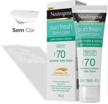 Neutrogena Sun Fresh Fps 70 Facial Pele Oleosa Sem Cor 40G Neutrogena Sun Fresh Fps 70 Facial Pele Oleosa Sem Cor 40G