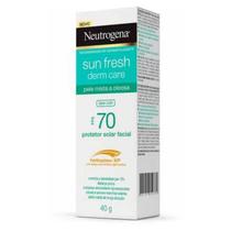 Neutrogena Sun Fresh FPS 70 - Protetor Solar Facial Pele Oleosa 40g