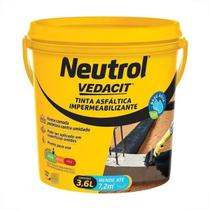 Neutrol tinta asfáltica impermeabilizante 3,6l vedacit
