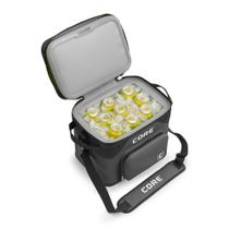 Nevera blanda CORE magnética a prueba de fugas para 18 latas con cremallera impermeable Nevera blanda CORE magnética a prueba de fugas para 18 latas con cremallera impermeable