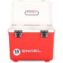 Nevera ENGEL UC7 de 7.5qt, caja seca hermética y a prueba de fugas, color rojo