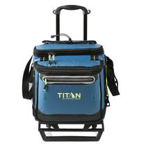 Nevera portátil Cooler Titan Deep Freeze para 60 latas con ruedas y plegable, azul Nevera portátil Cooler Titan Deep Freeze para 60 latas con ruedas y plegable, azul