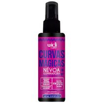 Nevoa Iluminadora Capilar Curvas Magicas Widi Care Brilho Intenso Protetor Térmico Vegano 60ml