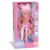 New Born-Acabou de Nascer-Reborn-Fecha os Olhos-Divertoys