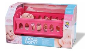 New Born Bercinho Boneca Bebê Reborn Com Bercinho Divertoys New Born Bercinho Boneca Bebê Reborn Com Bercinho Divertoys