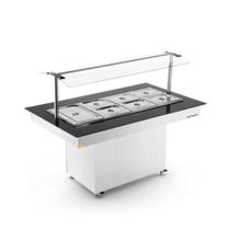 New Buffet Para 10 Cubas Central Frio Inox NBRCF 10 Refrimate 220v