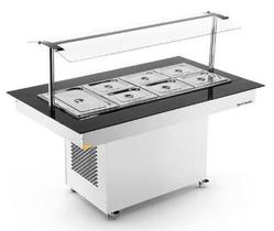 New Buffet Para 8 Cubas Central Frio Inox NBRCF 8 Refrimate