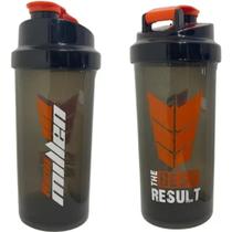 New Millen Coqueteleira Preta Fumê 600ml para Treino e Preparar Whey