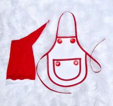 Newborn Fantasia Natal Roupa Mini Chef Cozinha Cozinheiro Master Chef Bebê Chefinho infantil Avental