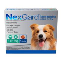 Nexgard 10 a 25kg 1 Comprimido - Antipulgas e Carrapatos para Cães Nexgard 10 a 25kg 1 Comprimido - Antipulgas e Carrapatos para Cães