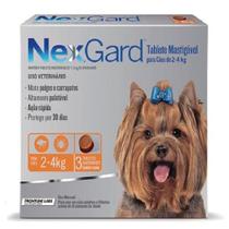 NexGard 11,3 mg - Cães de 2 a 4 Kg cx com 3 tabletes - Merial