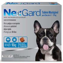 NexGard 28,3 mg - Cães de 4,1 a 10 Kg cx com 1 tablete - Boehringer Ingelheim NexGard 28,3 mg - Cães de 4,1 a 10 Kg cx com 1 tablete - Boehringer Ingelheim