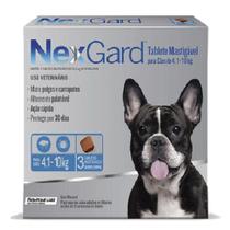 NexGard 28,3 mg - Cães de 4,1 a 10 Kg cx com 3 tabletes - Merial