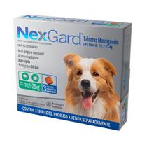 Nexgard 3 comprimidos Antipulgas e Carrapatos 10 a 25kg caes cachorro Nexgard 3 comprimidos Antipulgas e Carrapatos 10 a 25kg caes cachorro
