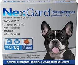 Nexgard 4-10kg: Antipulgas e Carrapatos para Cães, 3 Comprimidos Mastigáveis Nexgard 4-10kg: Antipulgas e Carrapatos para Cães, 3 Comprimidos Mastigáveis