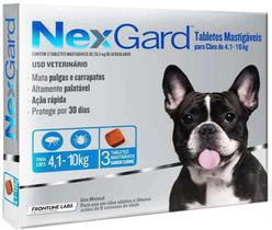 Nexgard 4 a 10kg - 3 comprimidos Nexgard 4 a 10kg - 3 comprimidos