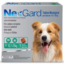 NexGard 68 mg - Cães de 10,1 a 25 Kg cx com 1 tablete - Boehringer Ingelheim
