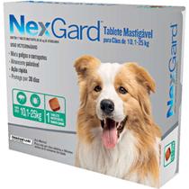 NexGard 68 mg para Cães de 10,1 a 25 Kg - 1 Tablete