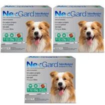 Nexgard Antipulgas Cães 10 a 25kg Combo 3 caixas- 3 Comprimidos cada- Boehringer Ingelheim