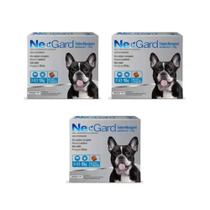 Nexgard Antipulgas Cães 4 a 10 kg Combo 3 caixas - 3 Comprimidos cada - Boehringer Ingelheim