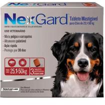 Nexgard Antipulgas E Carrapatos 25 A 50kg Com 3 Comprimidos