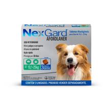 Nexgard Antipulgas E Carrapatos Cães 10 A 25kg 3 Comprimidos