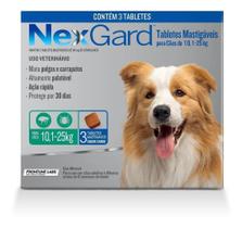 Nexgard Antipulgas E Carrapatos Cães 10,1 A 25kg C/3 Comp.