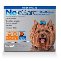 Nexgard Antipulgas E Carrapatos Cães 2 A 4kg C/3 Comprimidos - Oferta 2