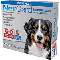 NexGard Antipulgas e Carrapatos Cães de 25,1 a 50kg Merial - 3 Tabletes - Boehringer Ingelheim
