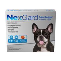 Nexgard Antipulgas E Carrapatos Cães De 4 A 10kg