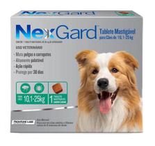 Nexgard Antipulgas e Carrapatos para Cães de 10,1 a 25 Kg