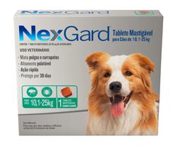 NexGard Antipulgas e Carrapatos para Cães de 10,1 a 25kg 1 tablete