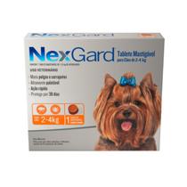 NexGard Antipulgas e Carrapatos para Cães de 2 a 4 kg - Nex Gard