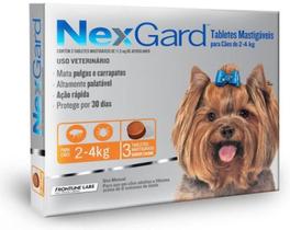 Nexgard c/ 3 comp para cães de 2 até 4kg Nexgard c/ 3 comp para cães de 2 até 4kg