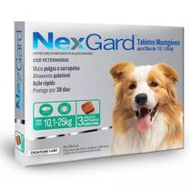 Nexgard Cães 10 a 25kg 68MG 3 COMPRIMIDOS - Merial Nexgard Cães 10 a 25kg 68MG 3 COMPRIMIDOS - Merial