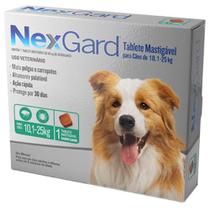 Nexgard cães 10,1kg a 25kg 1 tablete para pet cachorro