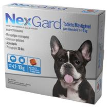 Nexgard cães 4,1kg a 10kg 1 tablete para pet cachorro