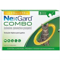 Nexgard Combo 3 Aplicadores Antiparasitário para Gatos de 2,5Kg a 7,5Kg