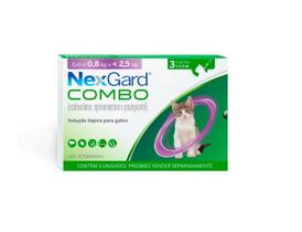 Nexgard Combo Antipulgas para Gatos até 2,5 kg 3 Pipeta Nexgard Combo Antipulgas para Gatos até 2,5 kg 3 Pipeta
