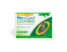 Nexgard Combo Antipulgas para Gatos de 2,5 a 7,5 kg 3 Pipeta