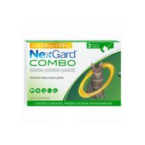 Nexgard Combo Gatos 2,5 a 7,5kg Antipulgas 3 Pipetas Nexgard Combo Gatos 2,5 a 7,5kg Antipulgas 3 Pipetas