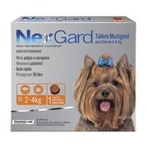 NexGard Contra Pulgas e Carrapatos para Cães de 2 a 4kg 1 Tablete Mastigável