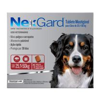 NexGard Contra Pulgas e Carrapatos para Cães de 25,1 a 50kg 1 Tablete Mastigável