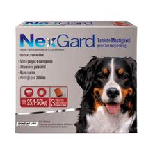 Nexgard Gg 25 A 50kg Com 3 Tabletes Mastigaveis - Merial