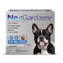 Nexgard M (4 a 10kg) Cartela 3 Tabletes