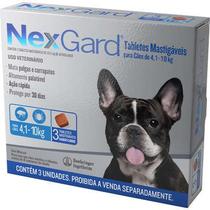 NexGard para Cães de 4,1 a 10Kg caixa com 3 unidades - Boehringer